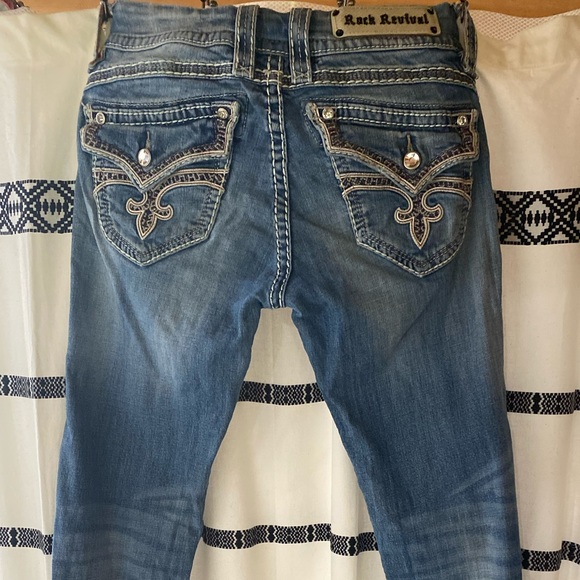 EUC Rock Revival Stephanie Denim Skinny Jean 27 - Picture 2 of 8